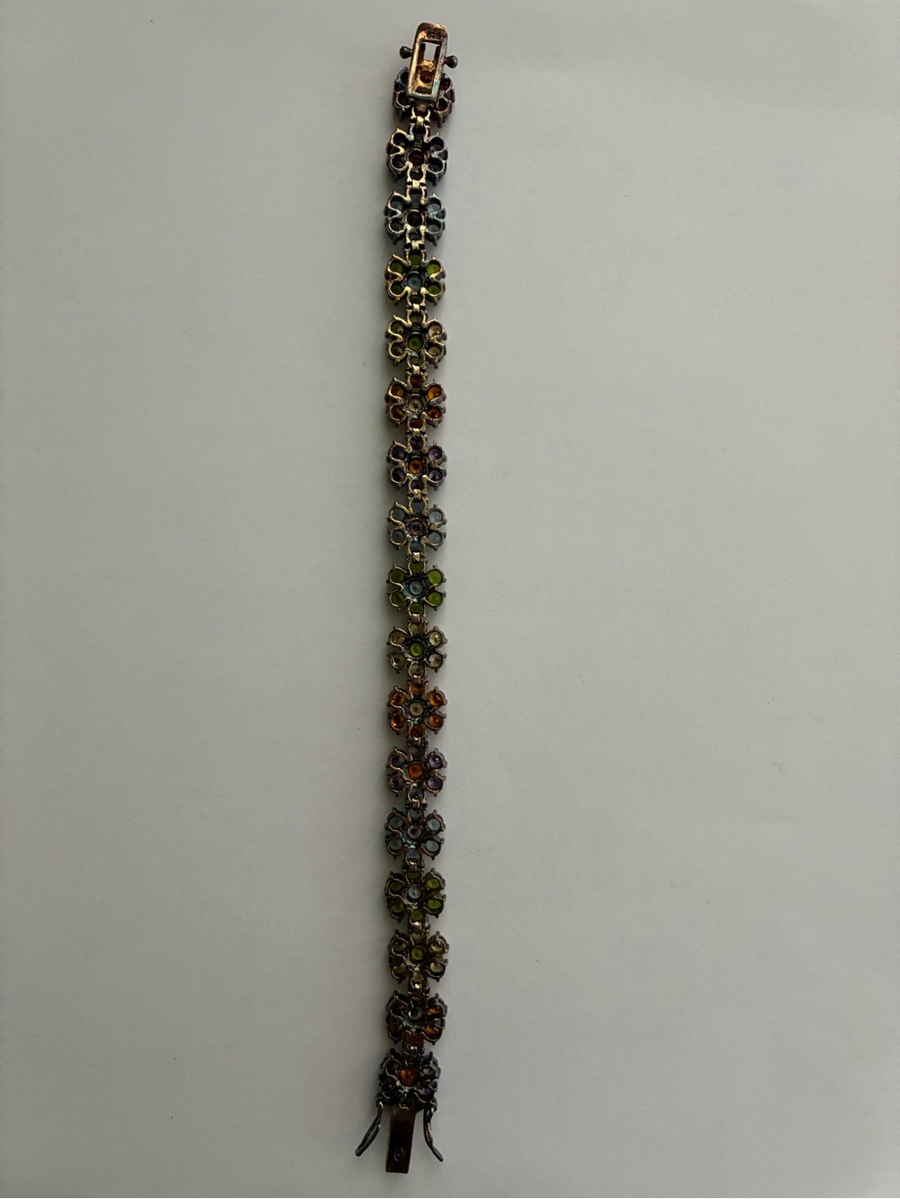 Suzanne Somers 925 Sterling Silver Multi Gemstone Bracelet - Picture 4 of 4